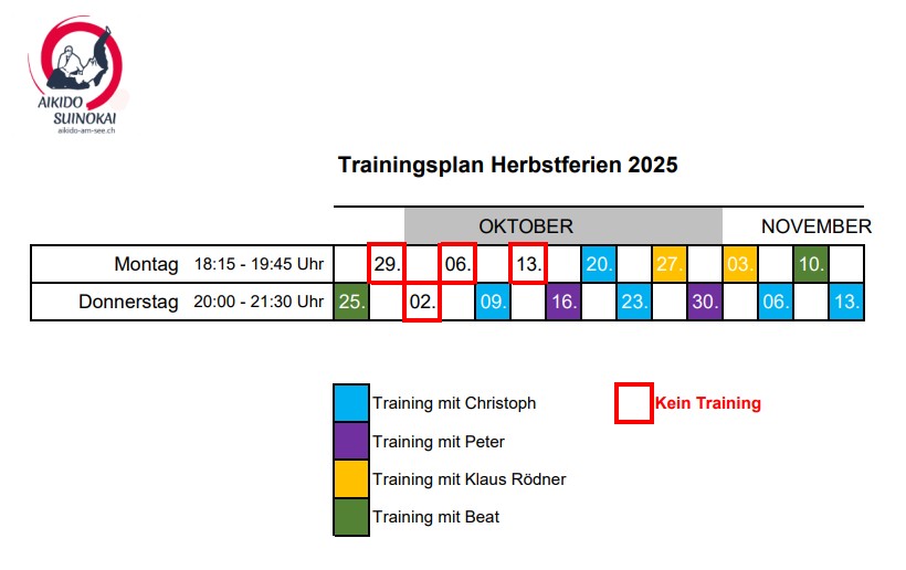 Trainings okt 25